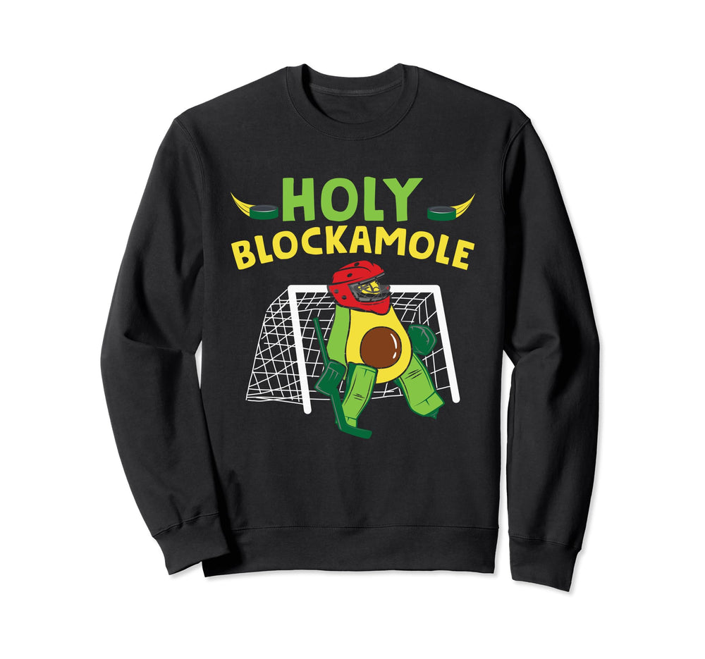 Ice Hockey Goalie Goalkeeper Avocado Sweatshirt - Unique Graphic Men Women