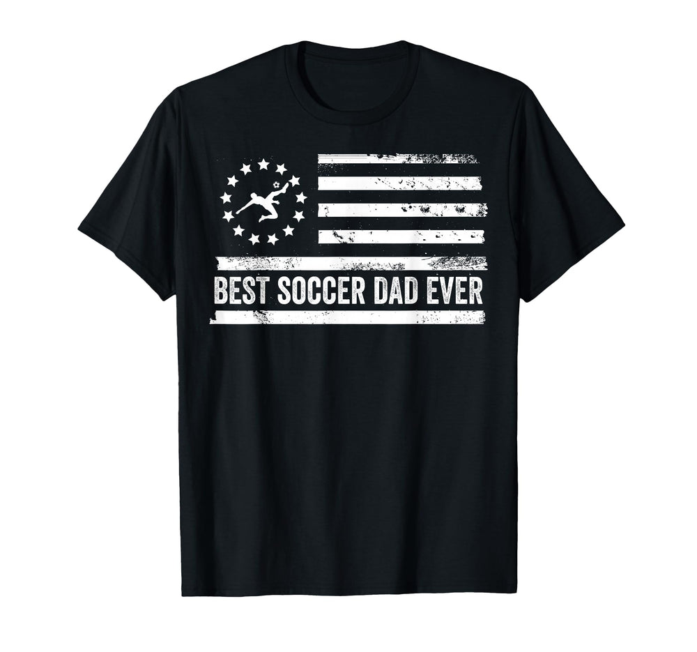 Soccer Player Coach Team Us American Flag T-Shirt - Novelty Apparel Unisex