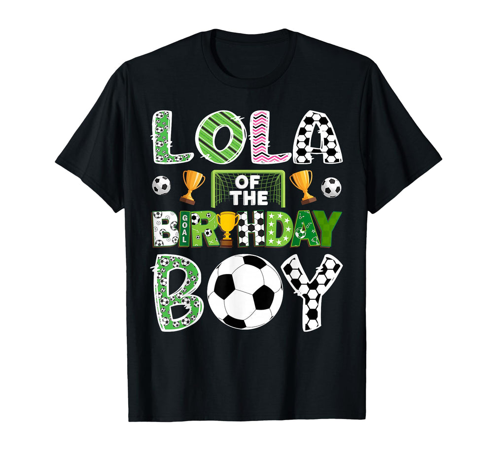 Lola Birthday Soccer Player Game Day T-Shirt - Custom Art Print Unisex