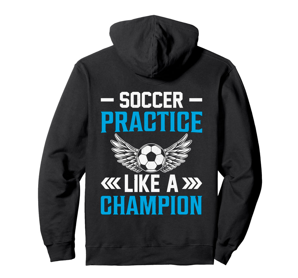 Football Jersey Soccer Practice Like Hoodie - Graphic Print for Adults