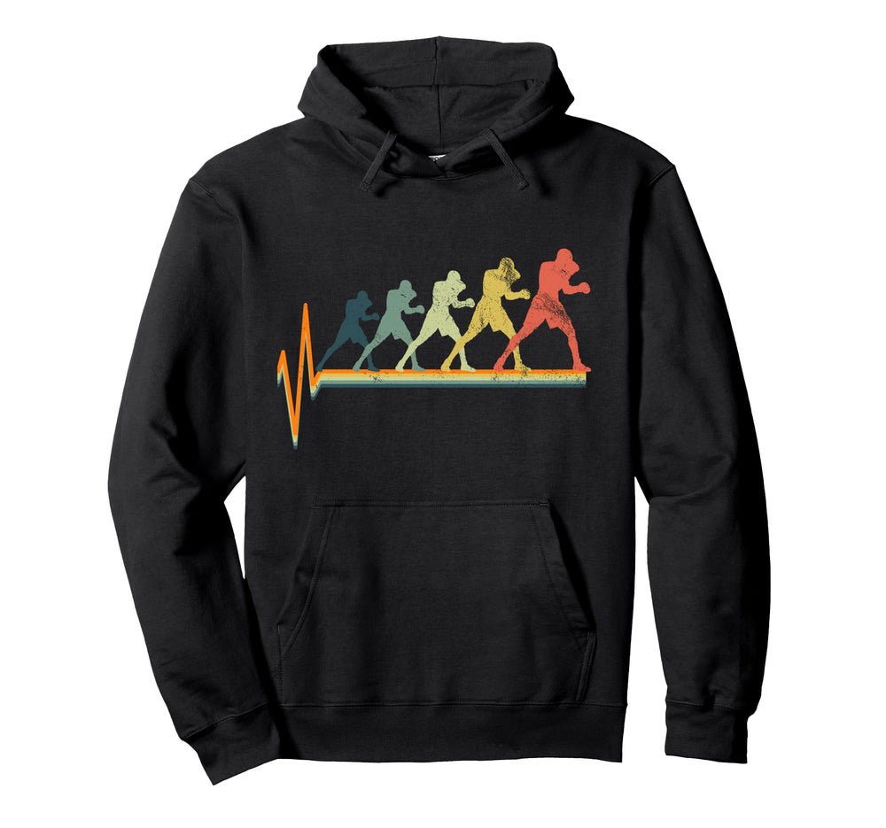 Boxing Heartbeat Boxer Gift Love Hoodie - Fun Novelty Design Unisex