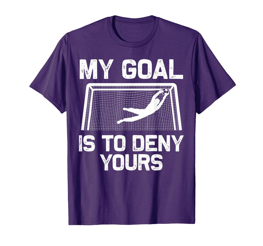 Soccer Goalie Art Gag Soccer Player T-Shirt - Minimalist Print Unisex