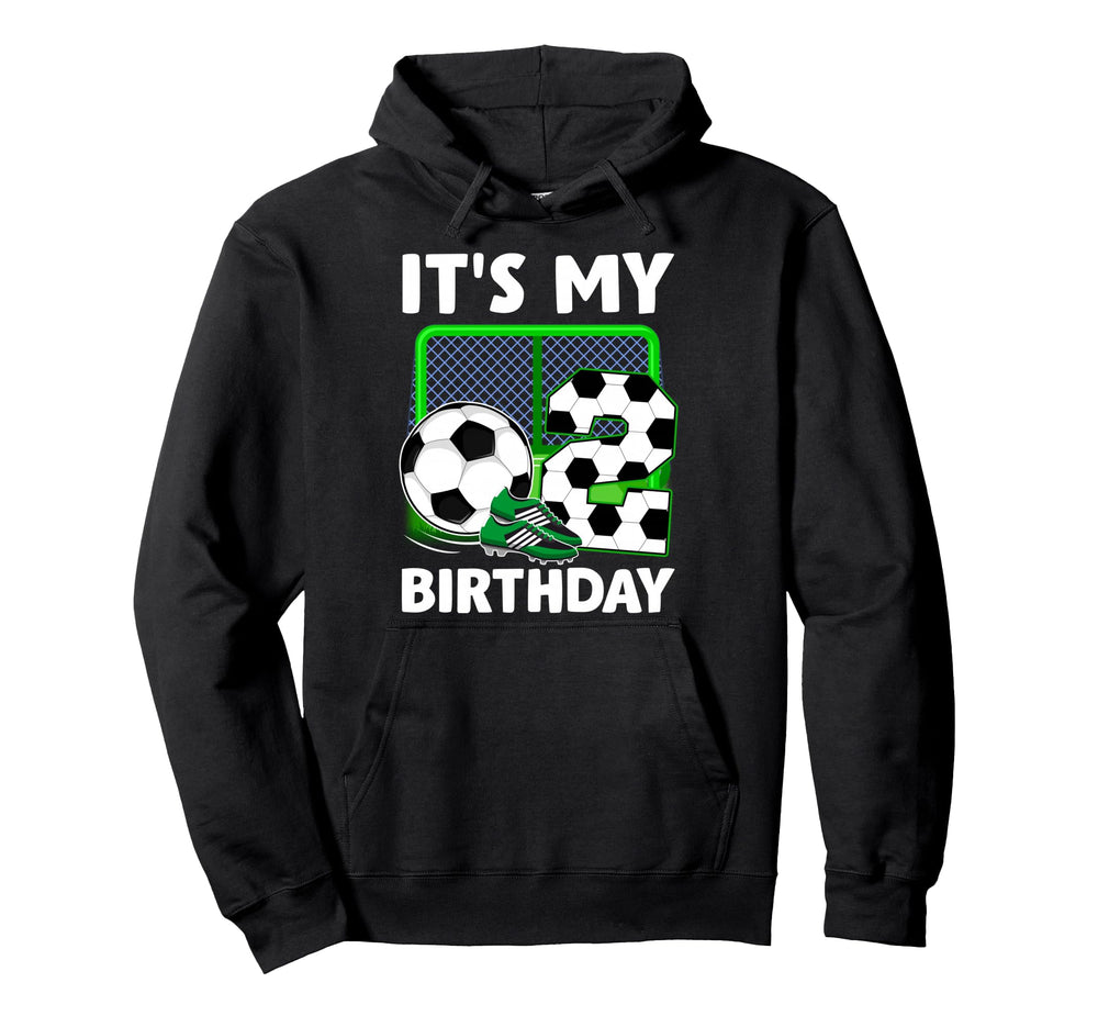 Its My 2Nd Soccer Party 2 Year Old Hoodie - Minimalist Print for Adults