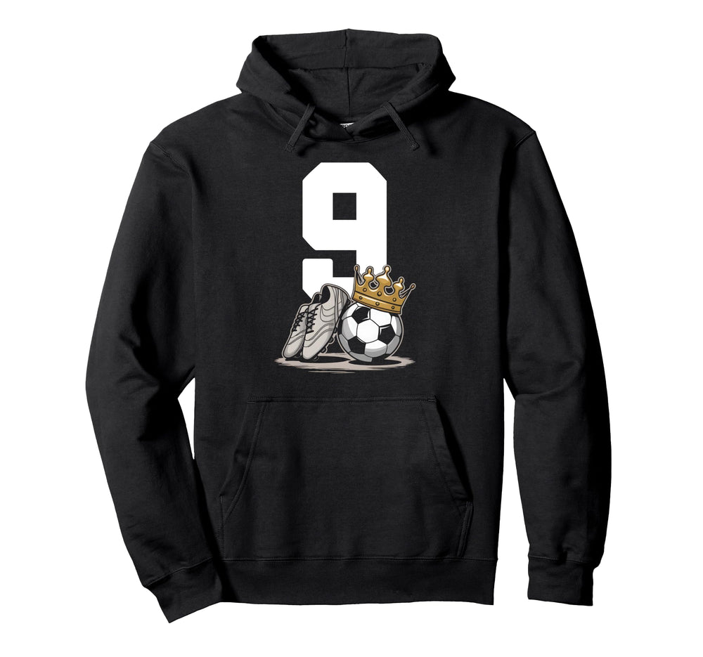 9 Soccer Birthday Gift Soccer Fan Hoodie - Custom Art Print Men Women