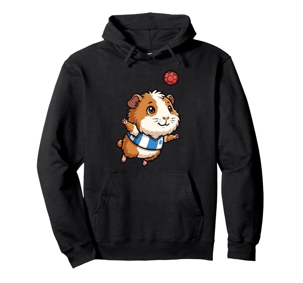 Kawaii Guinea Pig Soccer Number 8 Hoodie - Custom Art Print for Adults
