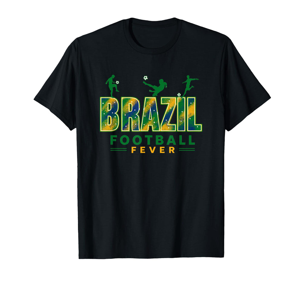 Brazil Football Fever 2026 Soccer Fans T-Shirt - Aesthetic Graphic Unisex