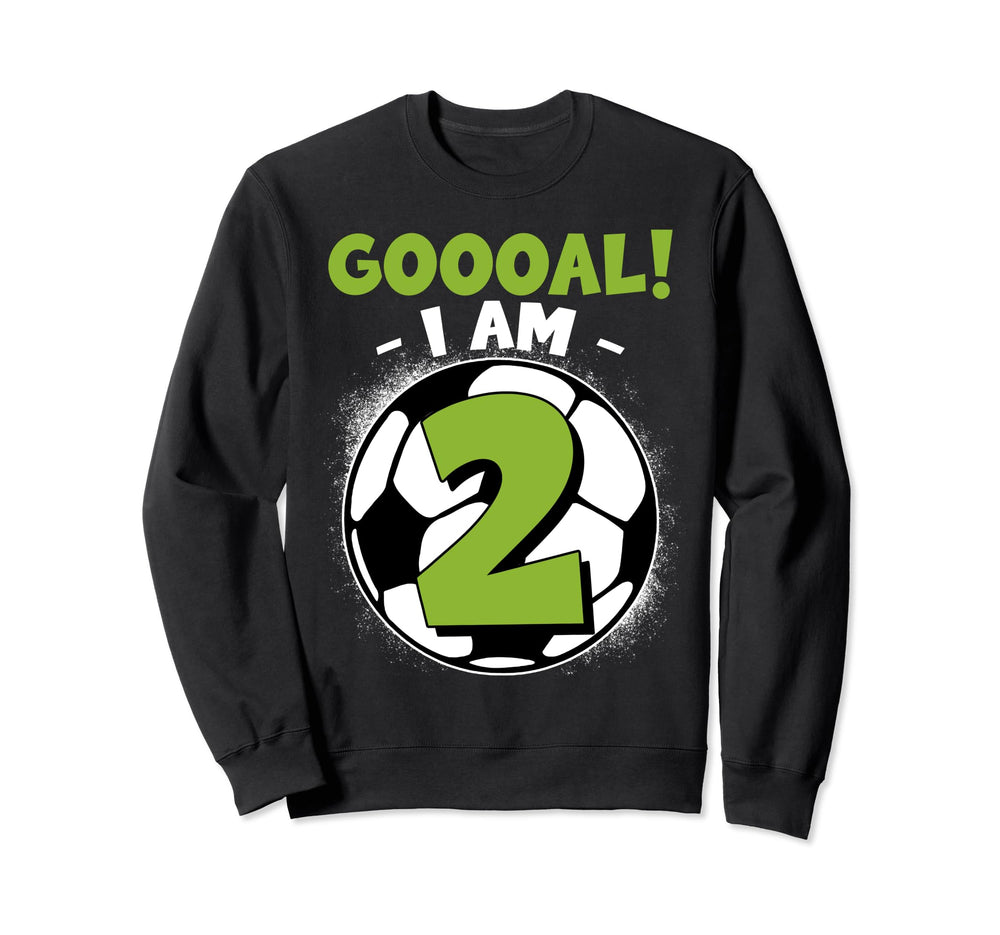 2 Year Old Birthday Soccer Themed Sweatshirt - Novelty Apparel for Adults