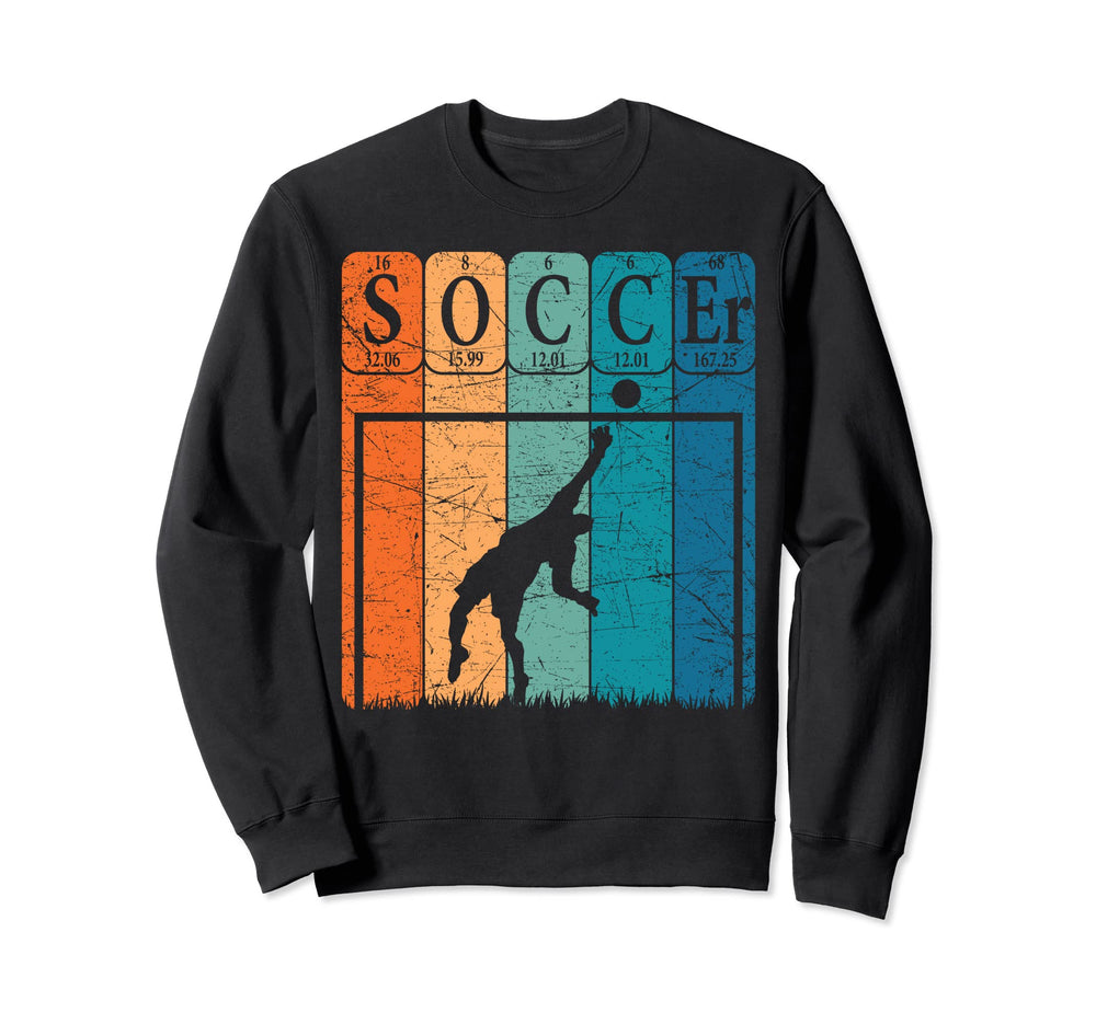 Soccer Periodic Table Elements Sweatshirt - Fun Novelty Design Unisex