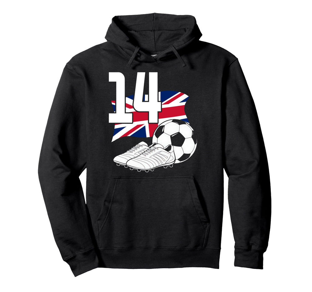 14 Soccer Birthday Gift Soccer Fan Hoodie - Aesthetic Graphic Men Women