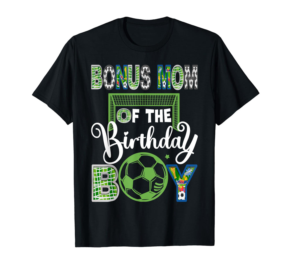 Bonus Mom Birthday Soccer Baller T-Shirt - Trendy Graphic for Adults