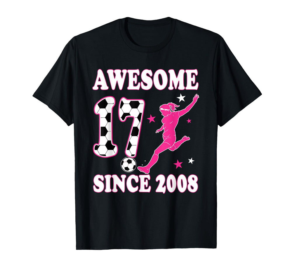 Awesome 17 Since 2008 Birthday T-Shirt - Aesthetic Graphic for Adults