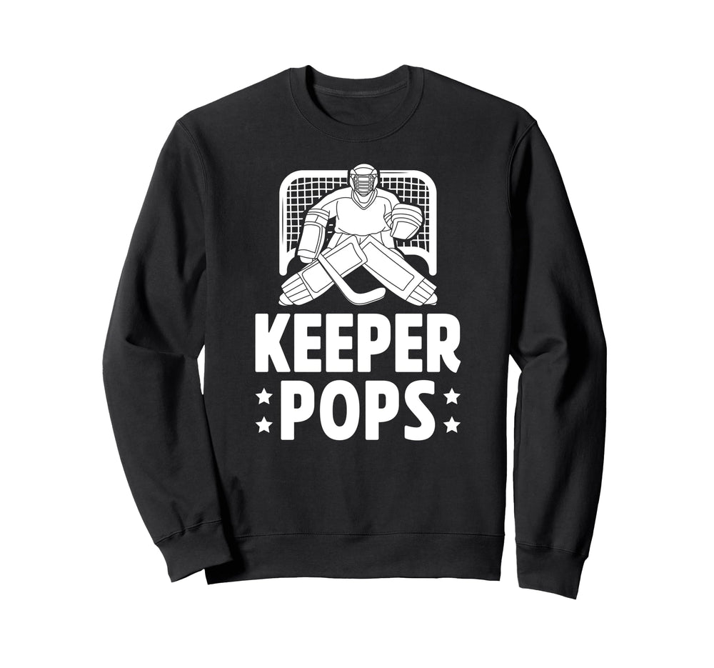 Ice Hockey Keeper Pops Ice Sweatshirt - Aesthetic Graphic for Adults