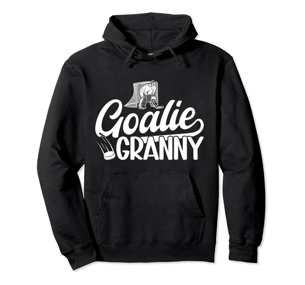 Ice Hockey Goalie Granny Ice Hockey Hoodie - Aesthetic Graphic for Adults