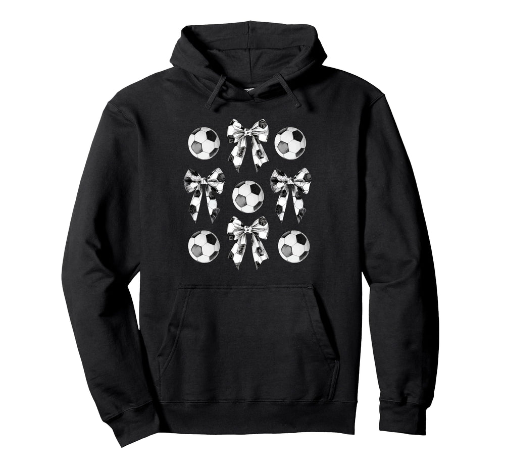 Coach Trainer Soccer Bow Coquette Mom Hoodie - Graphic Print Men Women