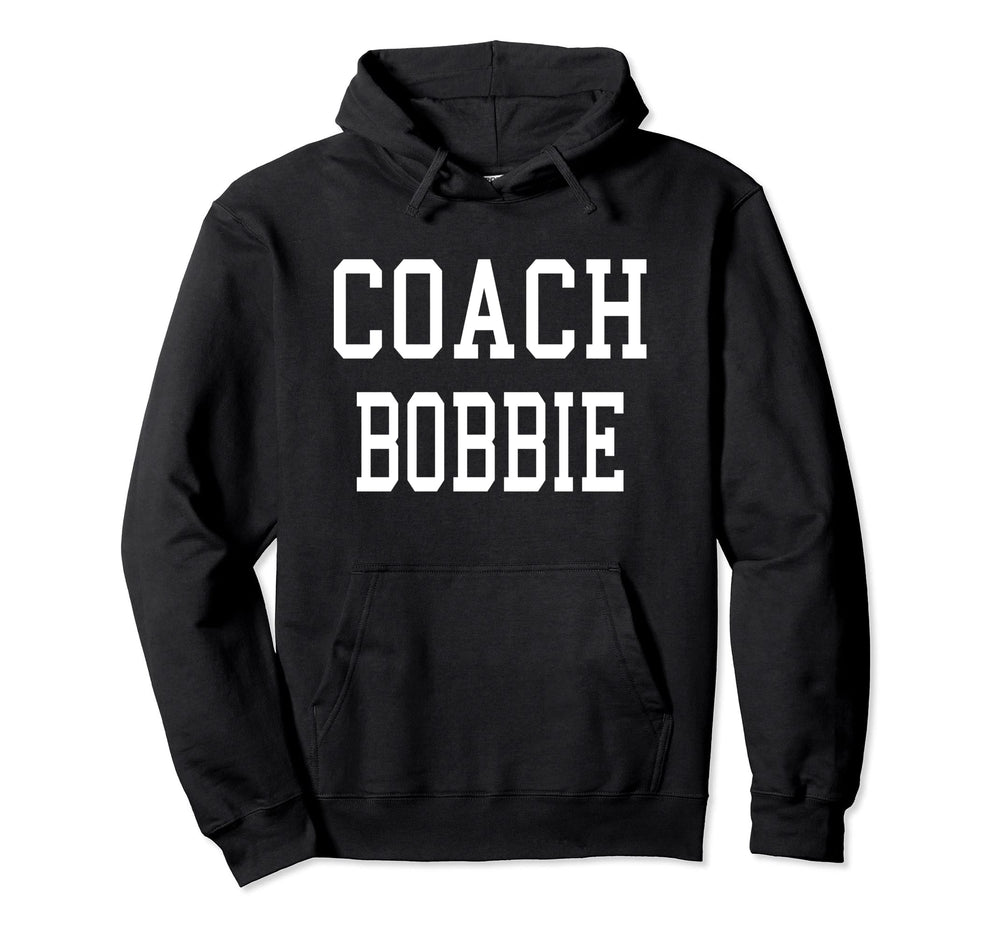 Coach Bobbie Custom Football Soccer Hoodie - Minimalist Print Unisex