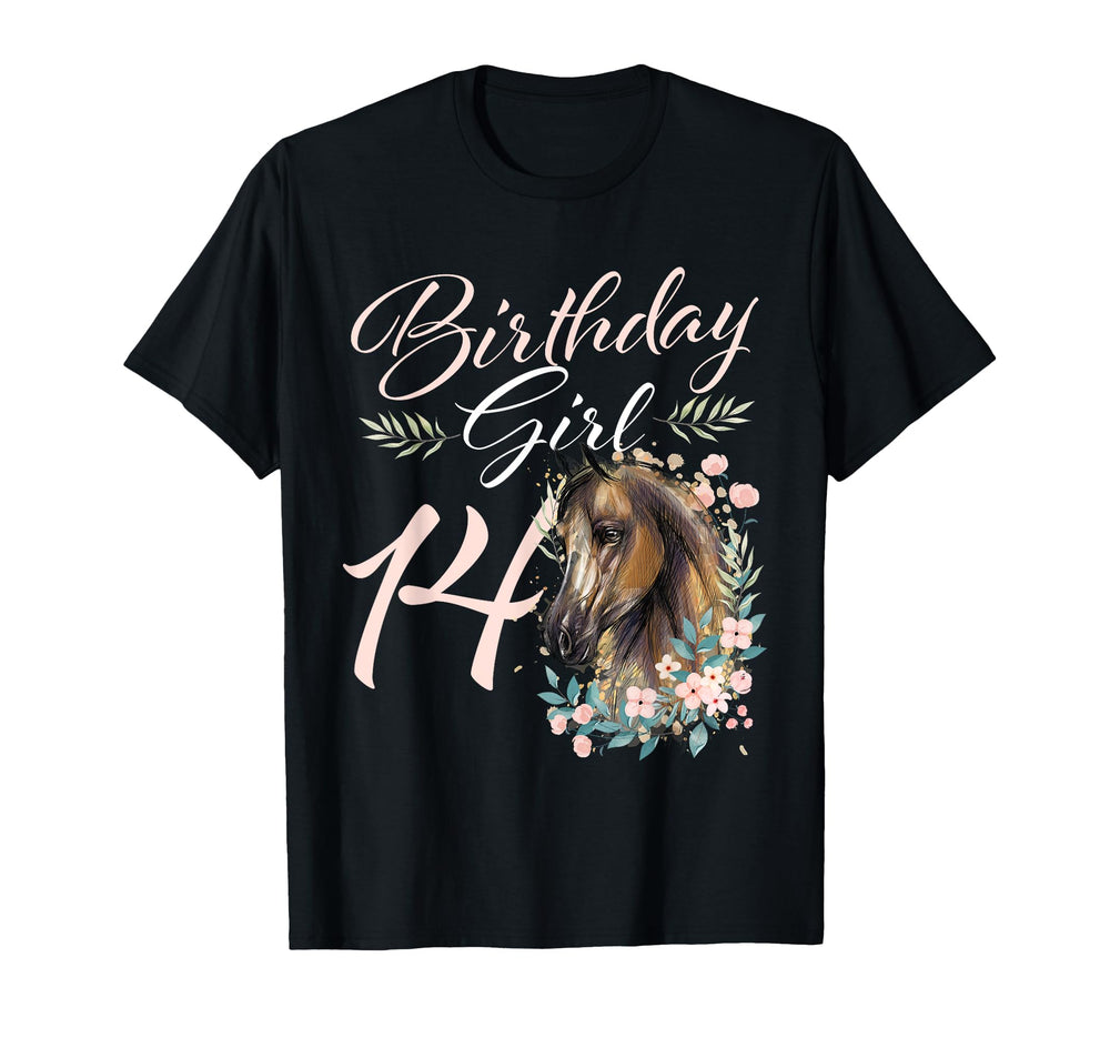 14Th Birthday Horse Lover 14 Years T-Shirt - Fun Novelty Design Men Women