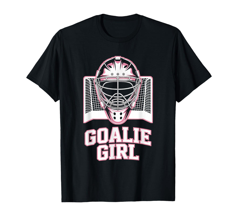 Hockey Goalie Goalkeeper Female Field T-Shirt - Minimalist Print Men Women