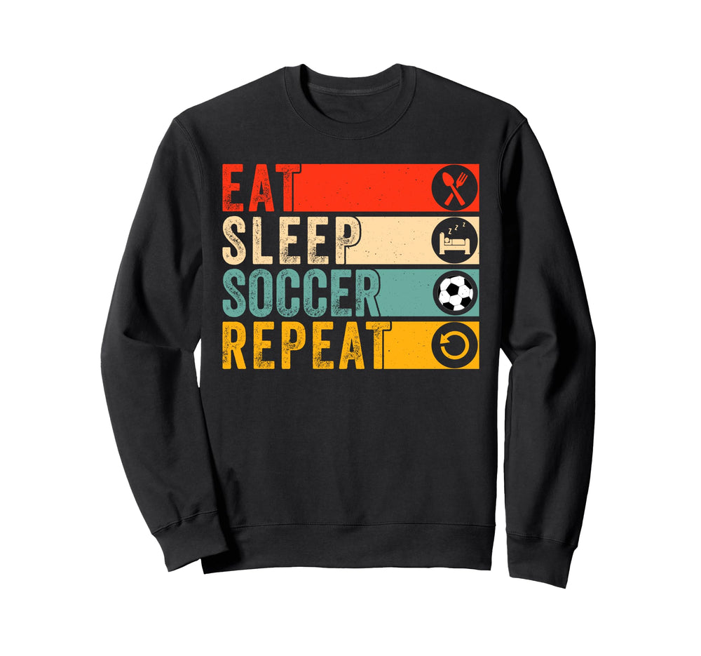 Soccer Lover Soccer Player Eat Sweatshirt - Aesthetic Graphic for Adults