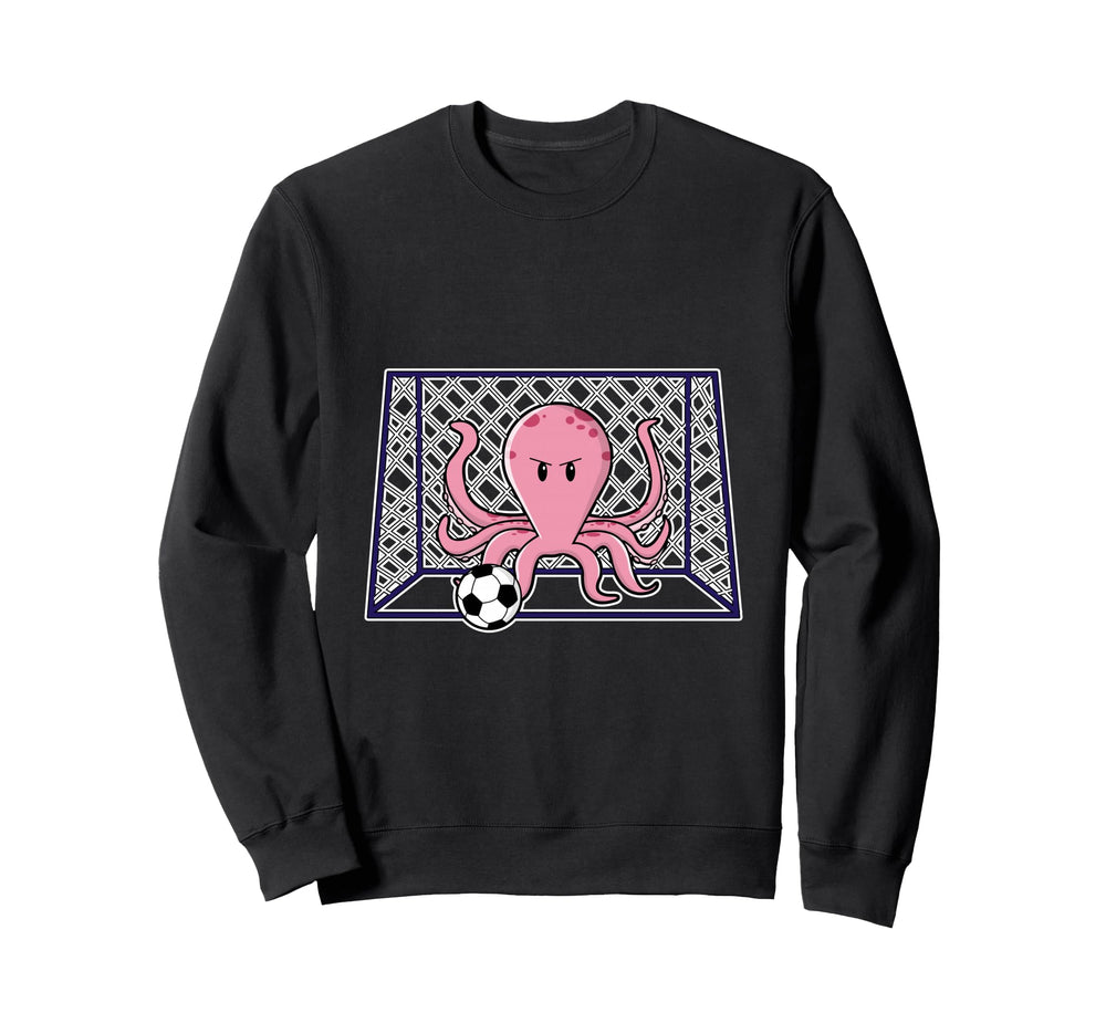 Octopus Goalkeeper Soccer Sports Sweatshirt - Trendy Graphic for Adults