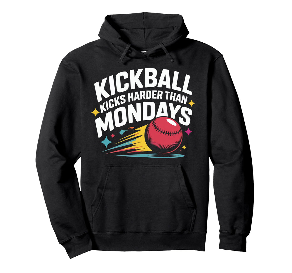 Love Kickball Player Soccer Baseball Hoodie - Minimalist Print Unisex