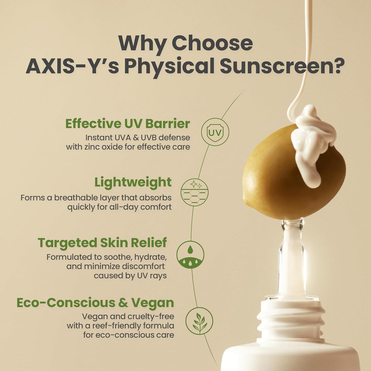 AXIS-Y Complete No-Stress Physical Sunscreen SPF50+ PA++++ - Snipetell