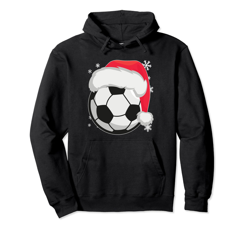 Santa Soccer Ball Player Coach Hoodie - Custom Art Print for Adults