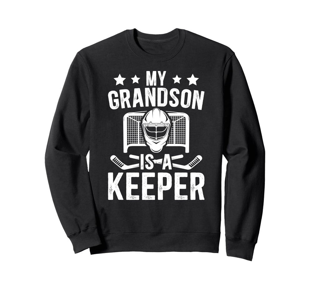 Proud Hockey Keeper Papa Ice Hockey Sweatshirt - Graphic Print Men Women