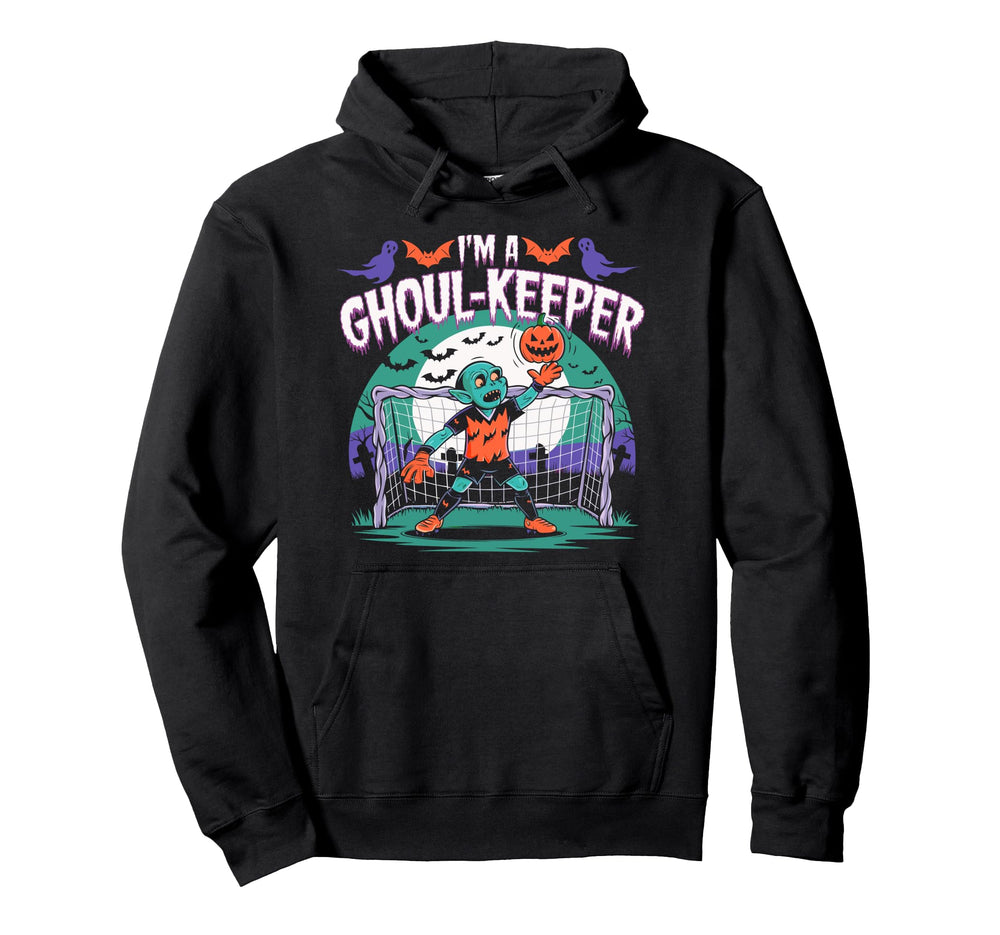 Ghoul Keeper Soccer Halloween Spooky Hoodie - Minimalist Print Unisex
