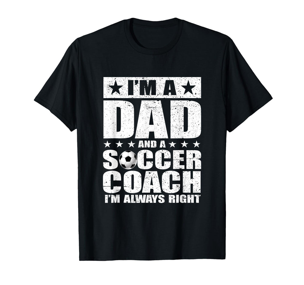 Dad Soccer Coach Fathers Day Shirts T-Shirt - Streetwear Style Men Women