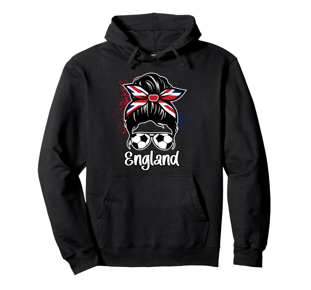 England Soccer Game Player Football Fan Hoodie - Unique Graphic Unisex