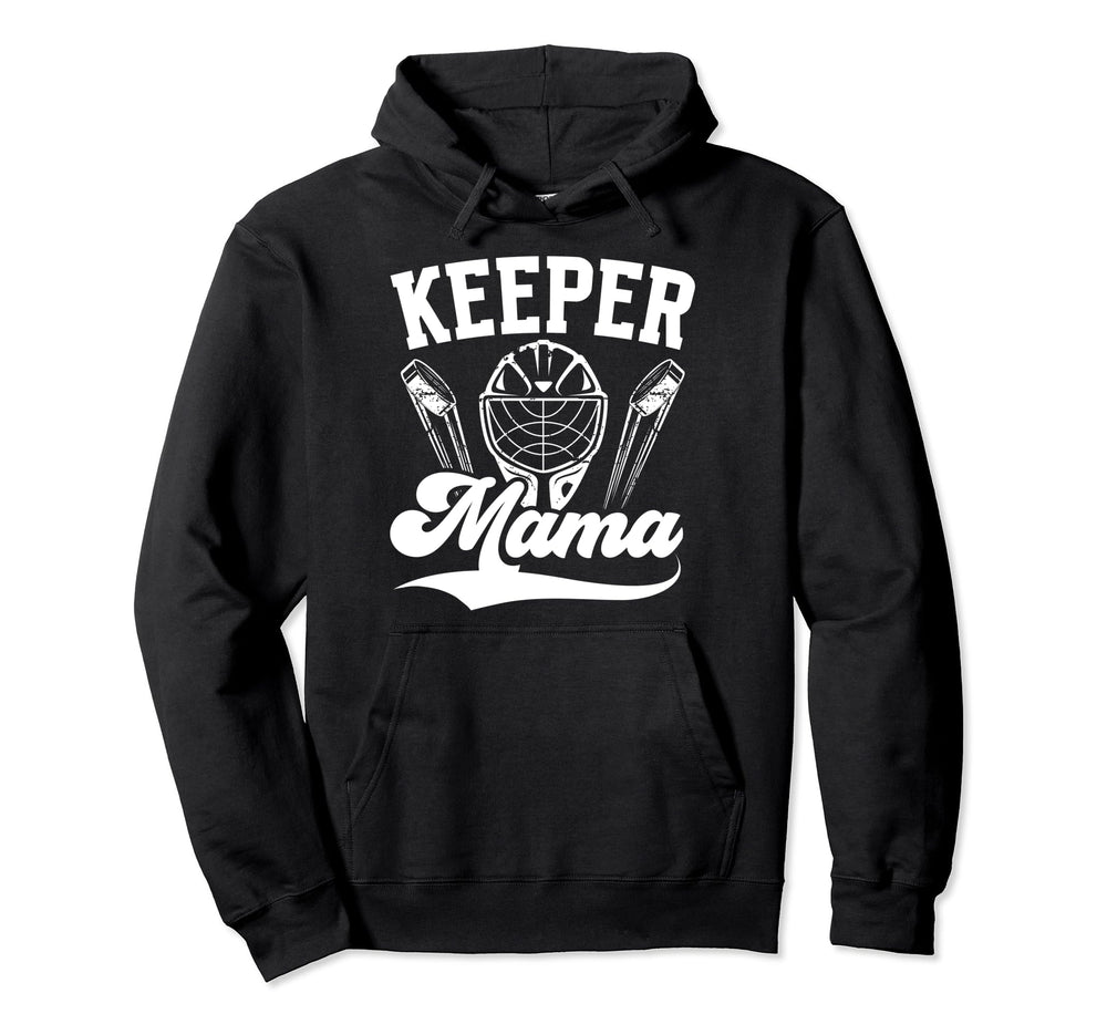 Ice Hockey Keeper Mama Ice Hockey Hoodie - Fun Novelty Design for Adults