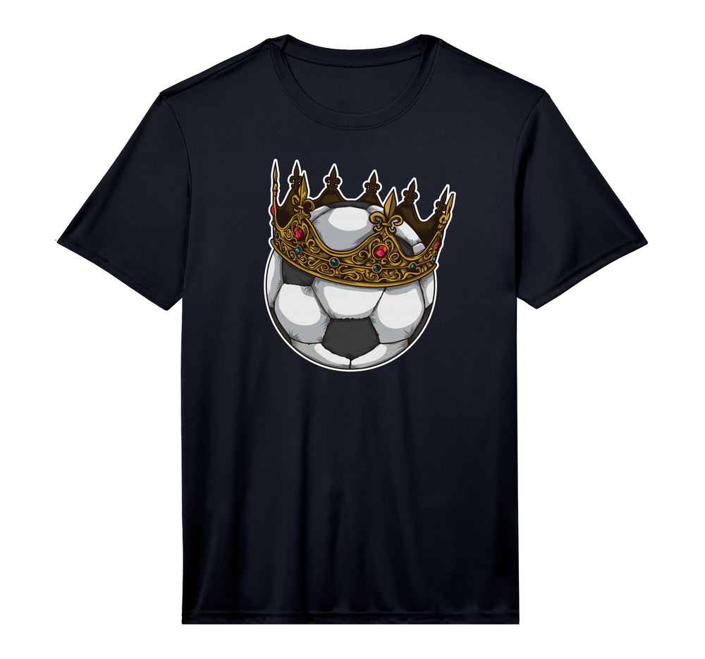 Soccer King Crown Best Player Award T-Shirt - Trendy Graphic for Adults