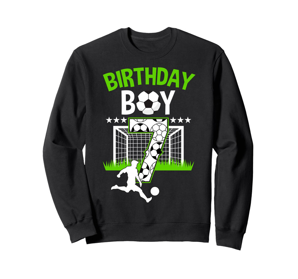 Birthday Soccer 7 Year Old Who Loves Sweatshirt - Graphic Print Men Women