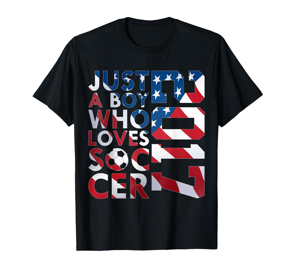 2017 Just Who Loves Soccer 9Th Birthday T-Shirt - Graphic Print for Adults