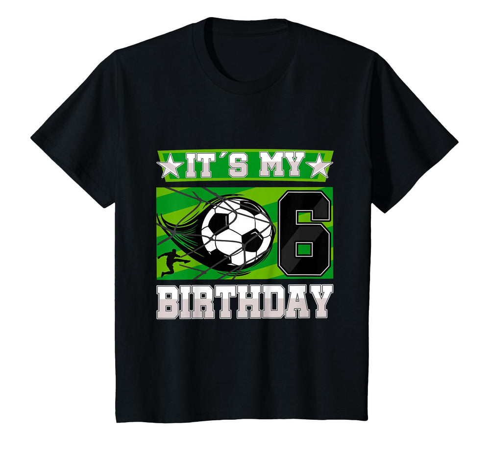Soccer Birthday Party 6Th T-Shirt - Casual Everyday Wear Men Women
