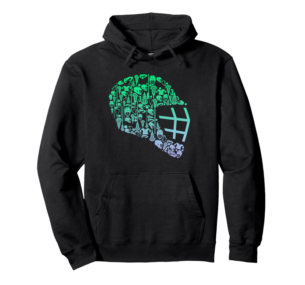 Lacrosse Helmet Lacrosse Goalkeeper Hoodie - Casual Everyday Wear Unisex