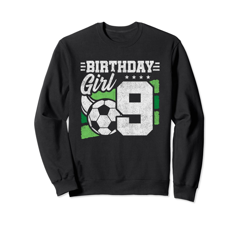 9Th Birthday Soccer Party 9 Year Old Sweatshirt - Graphic Print Men Women