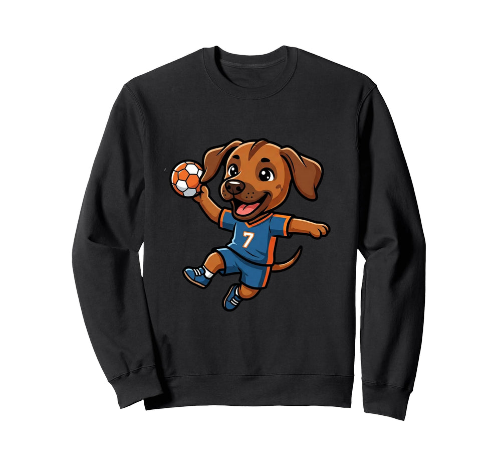 Watermelon Soccer Player Number 7 Sweatshirt - Minimalist Print for Adults