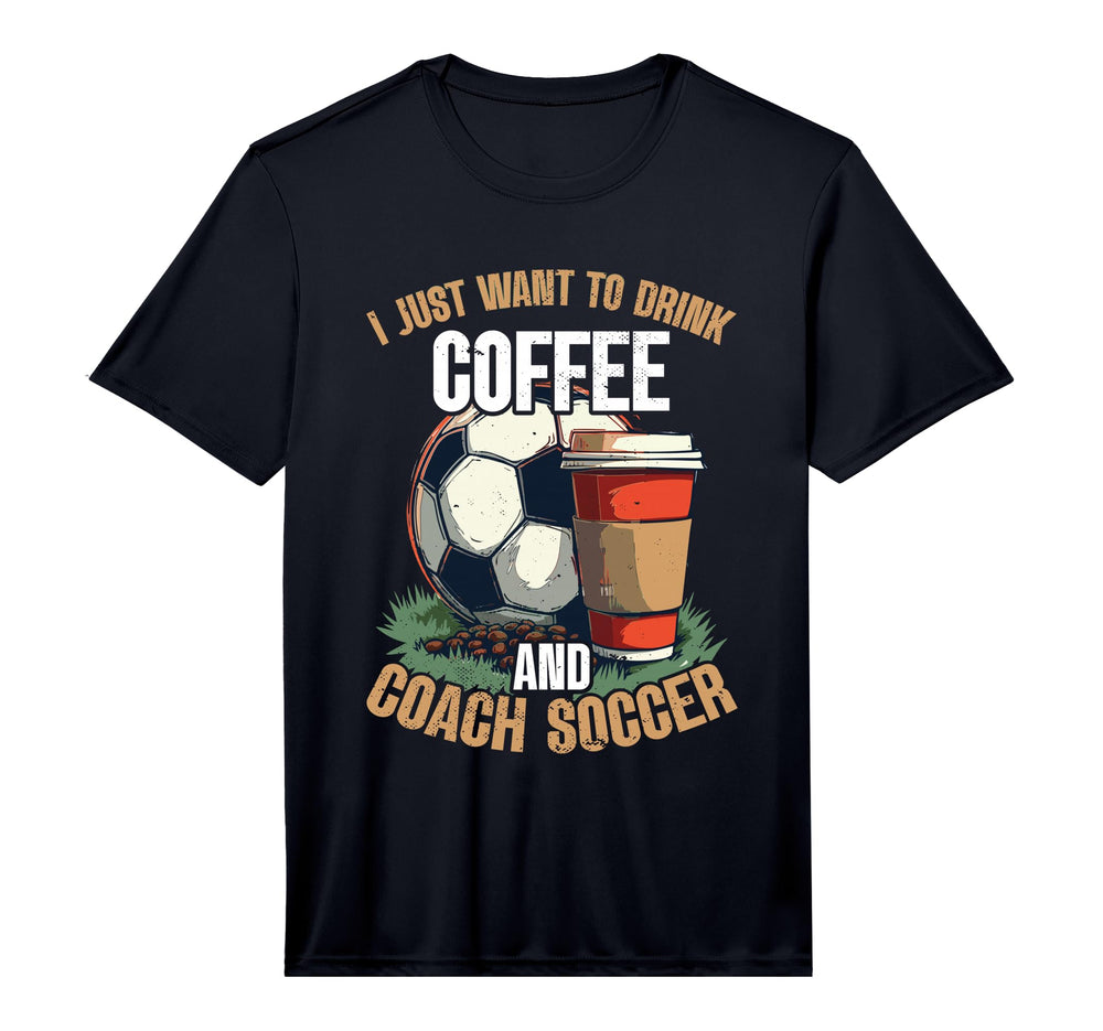 Mens Coaching Soccer Dad Coach Soccer T-Shirt - Custom Art Print Men Women