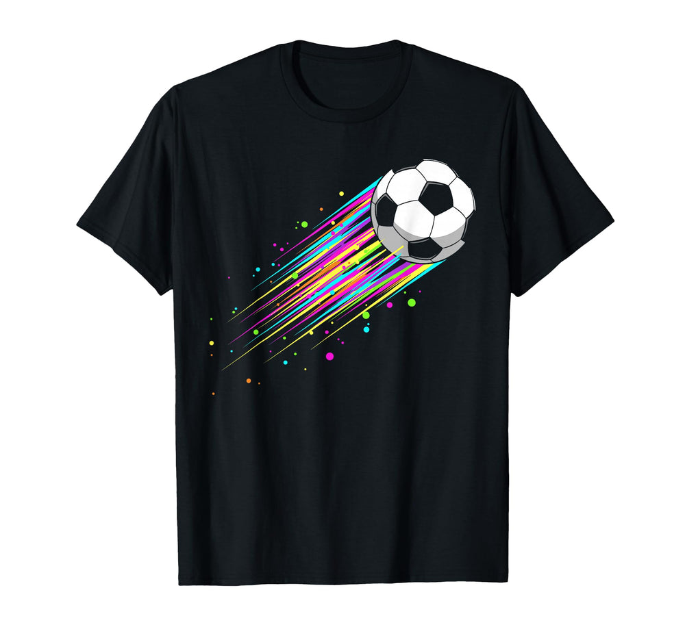Soccer Ball Breaking Through Wall T-Shirt - Streetwear Style for Adults