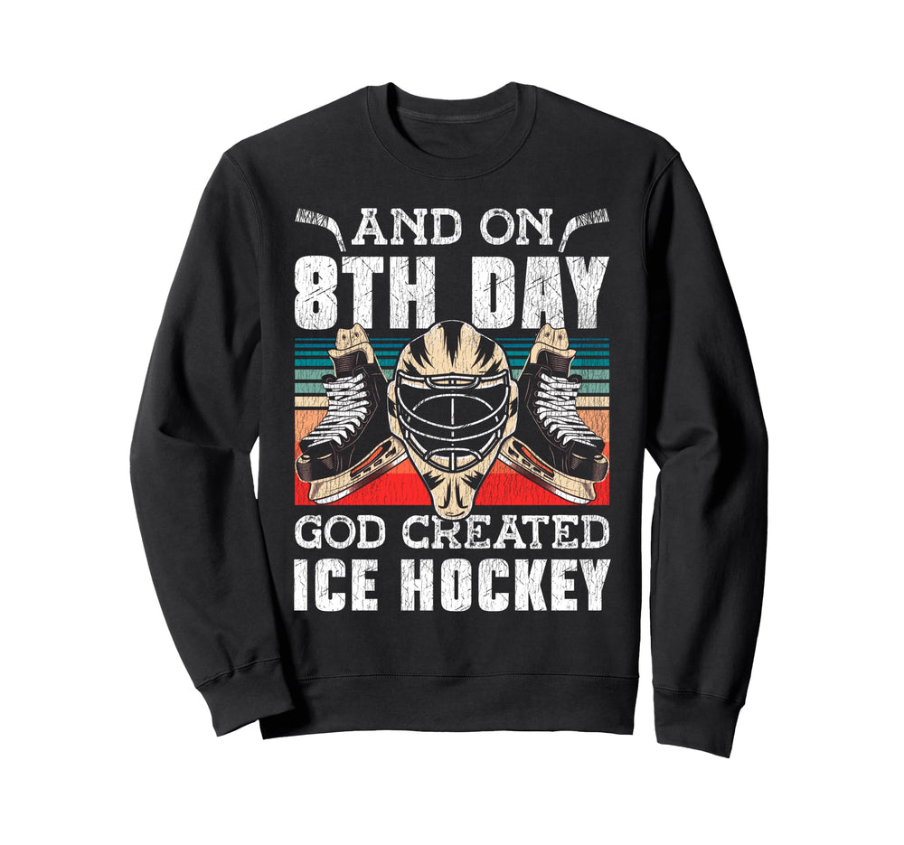 Ice Hockey Goalie Faith God Sweatshirt - Streetwear Style for Adults