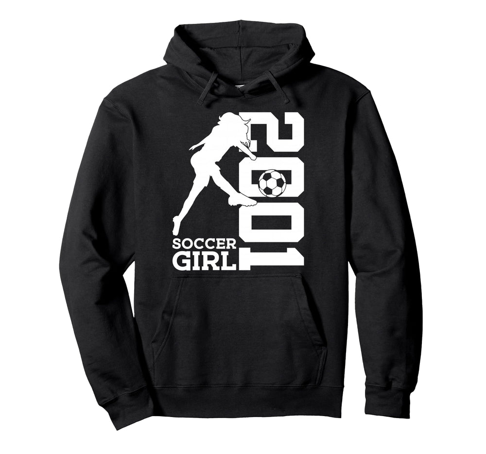 Soccer 25Th Birthday Soccer 2001 Hoodie - Novelty Apparel for Adults