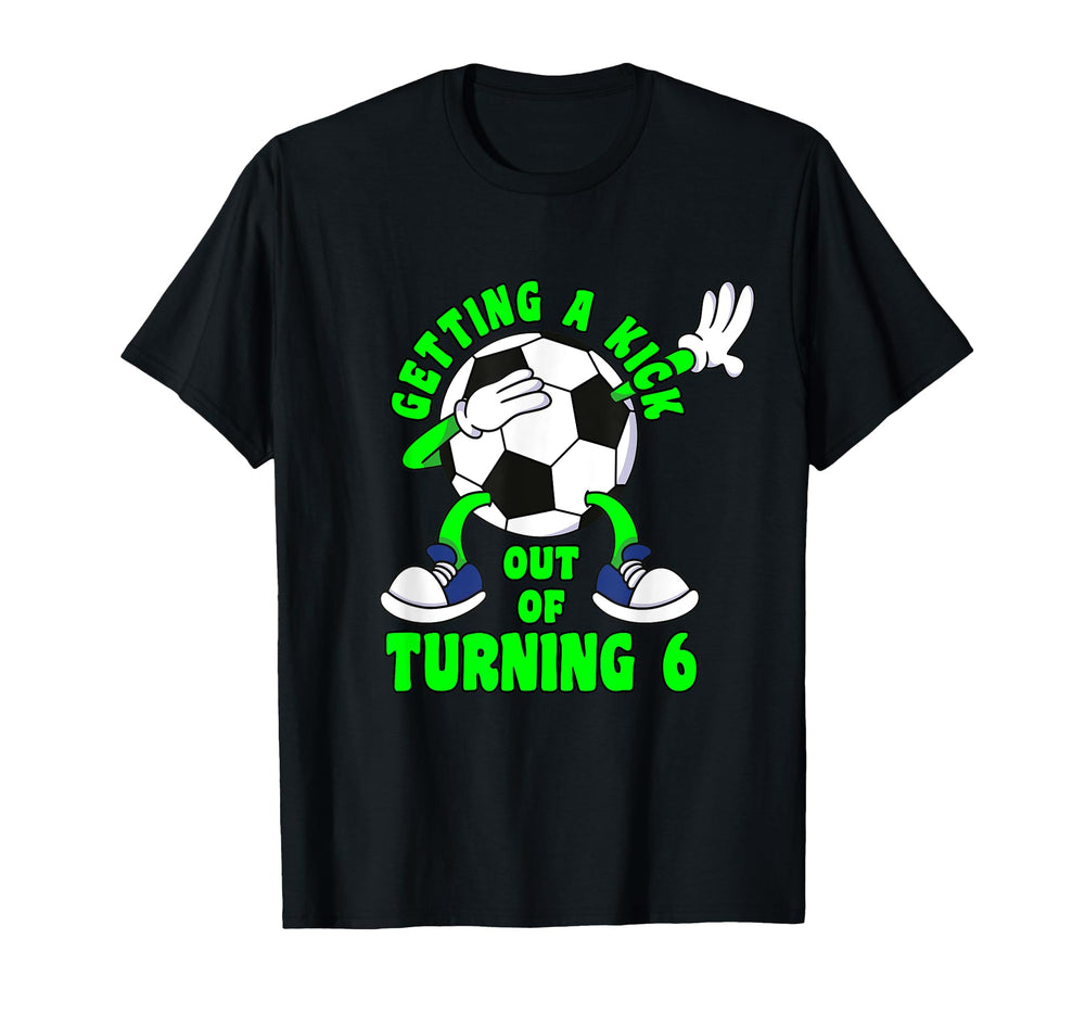 6 Year Old Happy 6Th Birthday Soccer 6Th T-Shirt - Unique Graphic Unisex