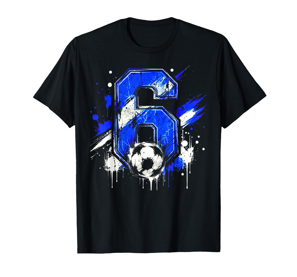Its My 6Th Soccer Birthday 6 Birthday T-Shirt - Unique Graphic for Adults