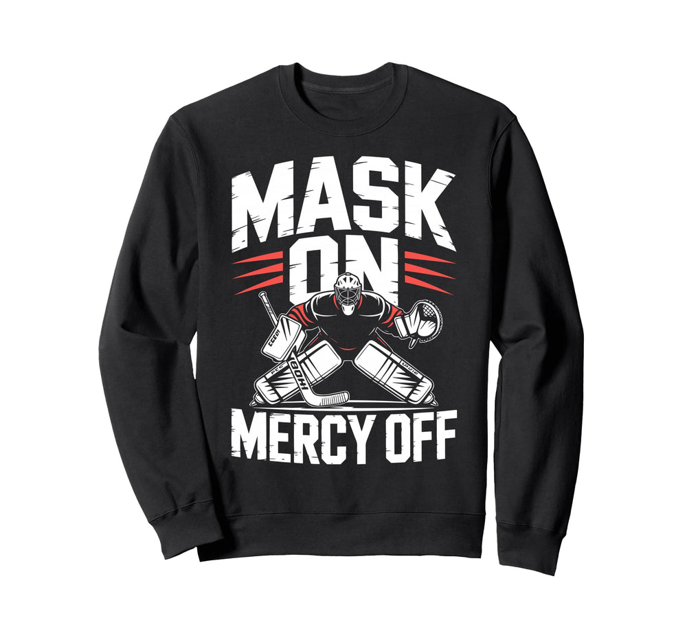 Ice Hockey Goalkeeper Mask Hockey Sweatshirt - Trendy Graphic Men Women