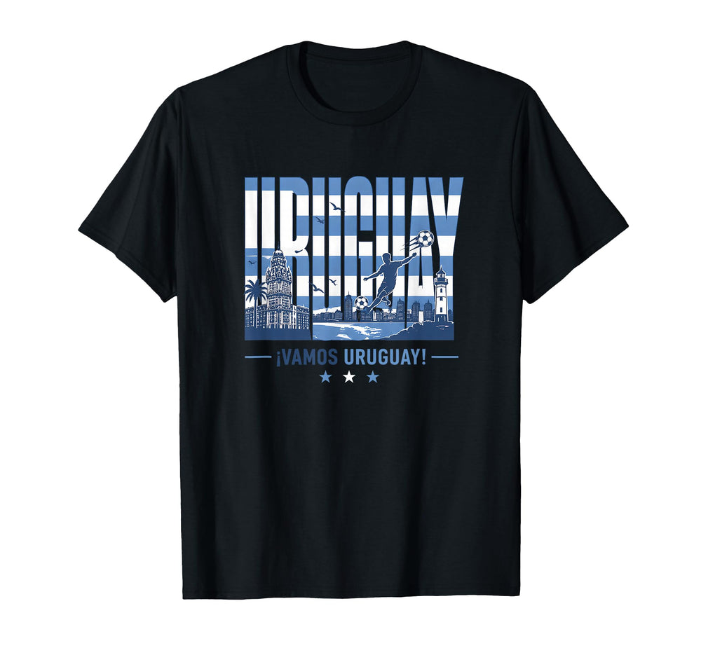 Uruguay Soccer Vamos Uruguay Football T-Shirt - Graphic Print for Adults