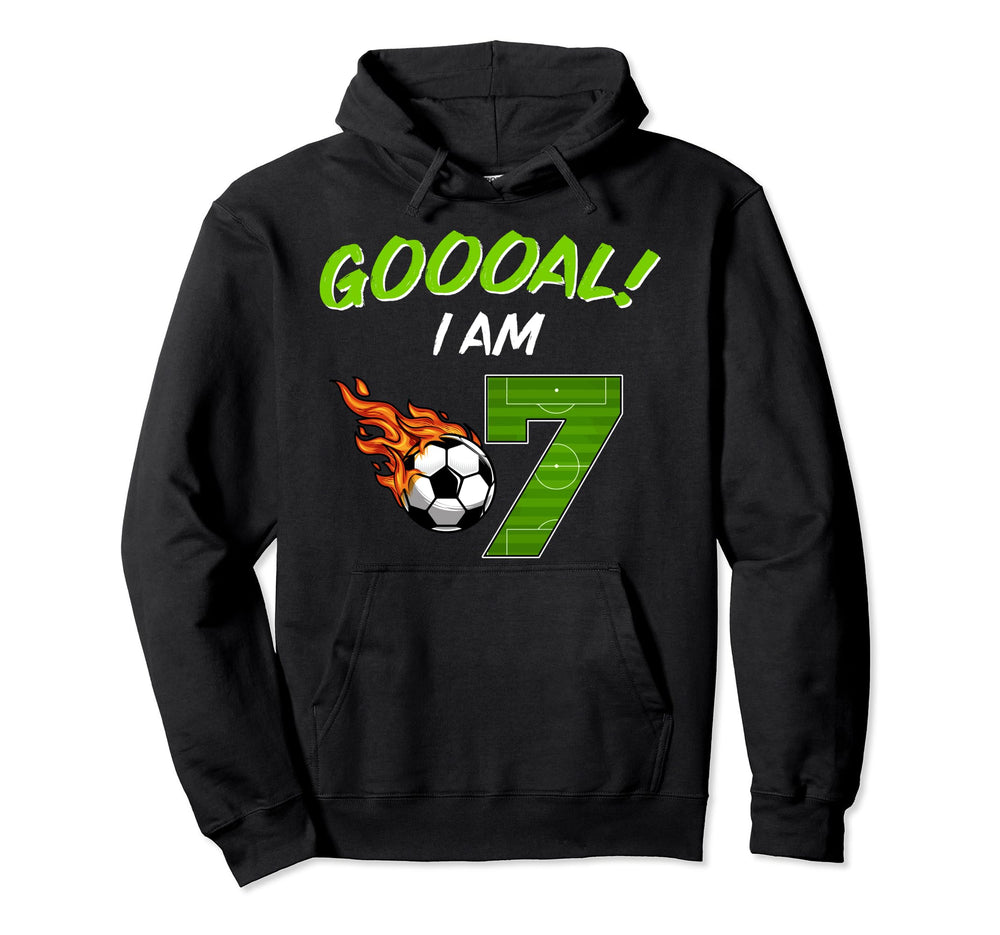 Funny I Am 7 Soccer 7Th Bday Party 7 Hoodie - Streetwear Style Men Women