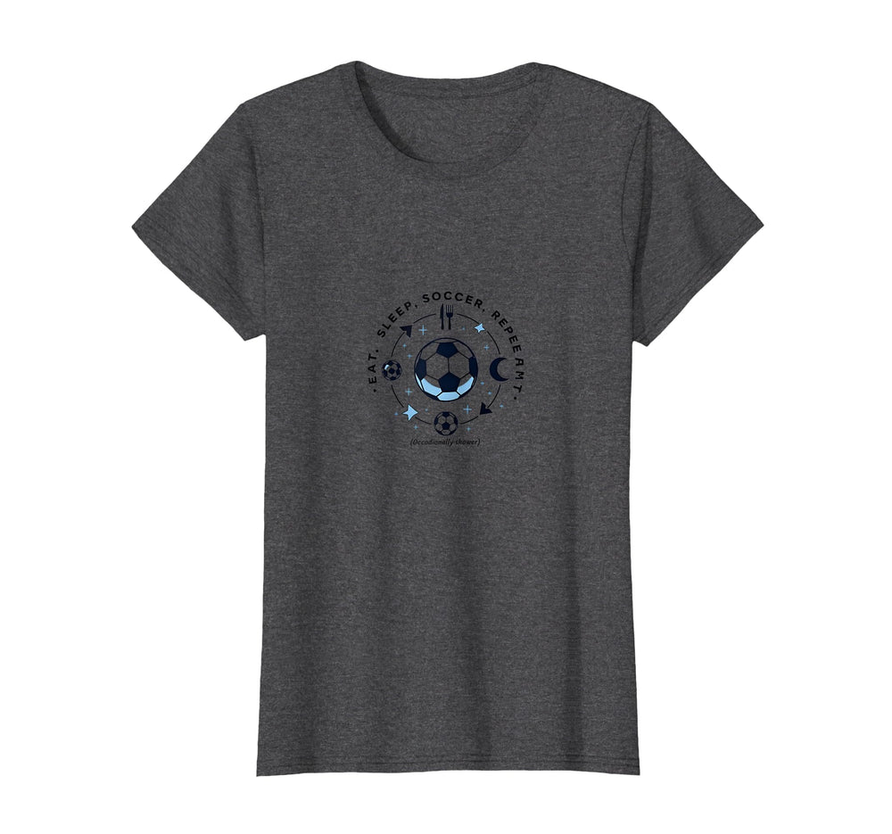 Eat Sleep Soccer Repeat Funny Player Sweatshirt - Trendy Graphic Unisex
