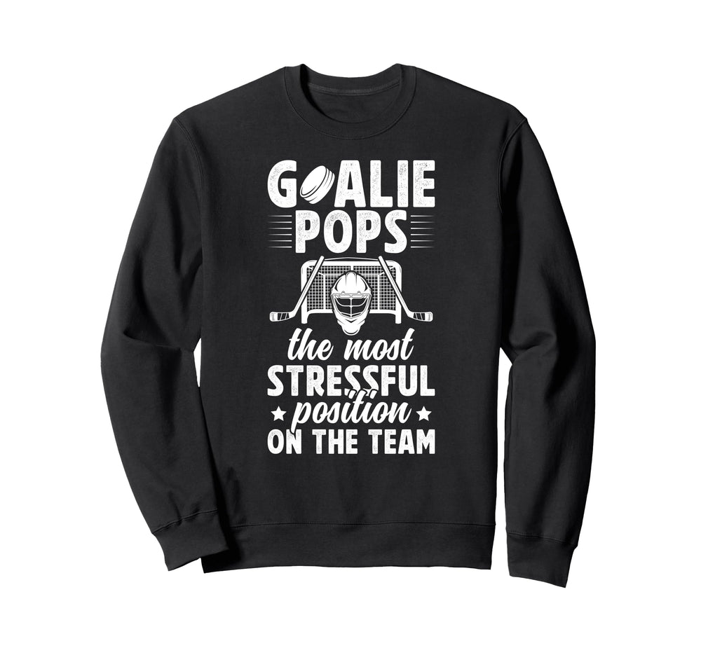 Funny Hockey Goalie Pops Ice Hockey Sweatshirt - Graphic Print Men Women