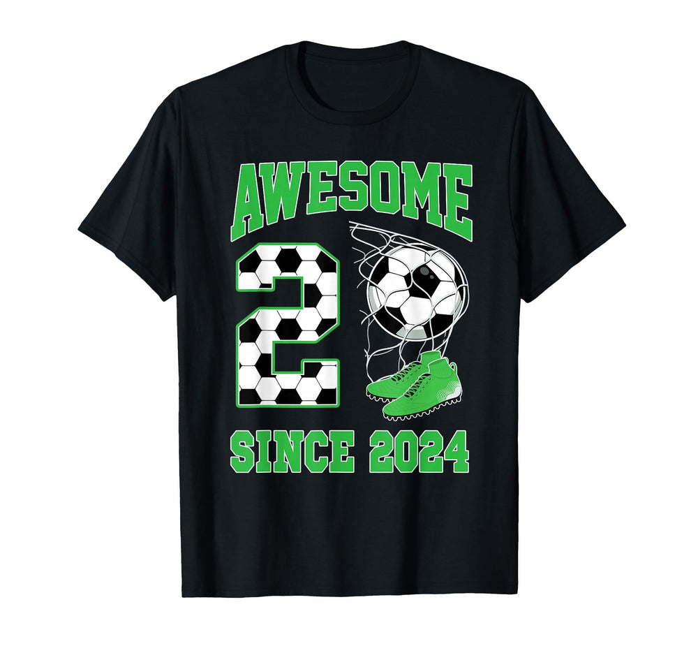 2 Year Old Awesome 2 Since 2024 T-Shirt - Custom Art Print for Adults